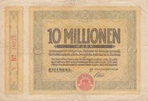 Germany 10 millionen Mark - City of Duisburg - Number 10275 - 1923