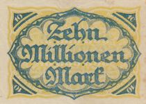 Germany 10 millionen Mark - City of Kreis Moers - 1923