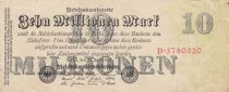 Germany 10 millionen mark - Reichsbanknote - Serial D - 1923