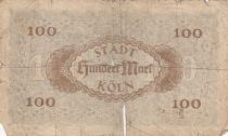 Germany 100 Mark - City of Koln - Number 439621 - 1922