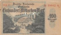 Germany 100 milliarden Mark - City of Karlsruhe - Lit I - 1923