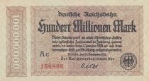 Germany 100 Millionen Mark - State of Berlin - 25-10-1923 - Serial AC