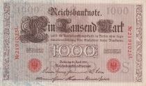 Germany 1000 Mark - Allegorical figures - Red seal - 1910 - 7 digit serial L