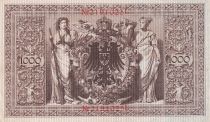 Germany 1000 Mark - Allegorical figures - Red seal - 1910 - 7 digit serial L