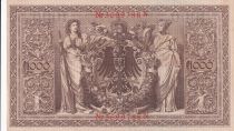 Germany 1000 Mark - Allegorical figures - Red seal - 1910 - 7 digit serial N