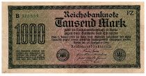 Germany 1000 Mark Dk green on green and lilac - 1922 - serial B-FZ