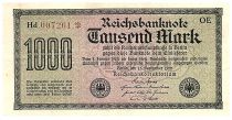 Germany 1000 Mark Dk green on green and lilac - 1922 - serial Hd*-OE