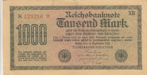 Germany 1000 Mark Dk green on green and lilac - 1922 - serial K*-XB