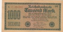 Germany 1000 Mark Dk green on green and lilac - 1922 - serial L*-OE