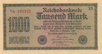 Germany 1000 Mark Dk green on green and lilac - 1922 - serial ya-xb