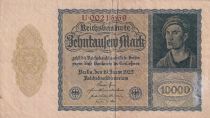 Germany 10000 mark - Portrait by Albrecht Dürer - Reichsbanknote - Serial U - 1922