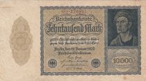 Germany 10000 Mark Portrait of man by Durer - 1922 - aUNC - P.72 - Serial 12P.