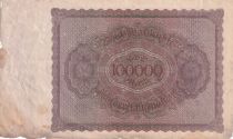 Germany 100000 Mark Gisze - 1923 - Serial T- C.00