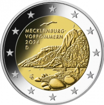 Germany 2 Euros Commemo. UNC - Mecklenburg-Western Pomerania - Königsstuhl (indifferent workshop)