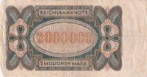 Germany 2 million Mark - 23/07/1923 - Serial 039572