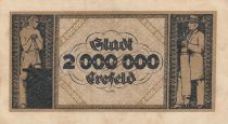 Germany 2 millionen Mark - City of Crefeld - Serial P - 1923