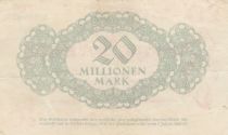 Germany 20 Millionen Mark - State of Dresden - Reihe D - 24-10-1923 - Number 50825