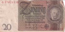 Germany 20 Reichsmark - Werner Von Siemens - 1929 - Serial G with different numbers