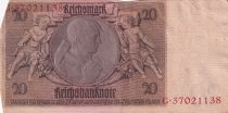 Germany 20 Reichsmark - Werner Von Siemens - 1929 - Serial G with different numbers