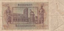 Germany 5 Mark - Lion\'s monument - Serial H - 1942 - P.186a