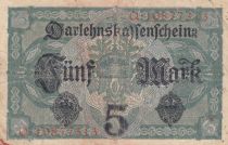 Germany 5 Mark - Woman, crown - 1917 - Serial Q - P.56b