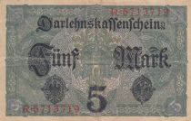 Germany 5 Mark - Woman, crown - 1917 - Serial R - P.56b