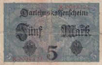 Germany 5 Mark - Woman, crown - 1917 - Serial X - P.56b