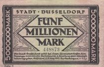 Germany 5 millionen Mark - City of Dusseldorf - Number 448873 - 1923