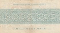 Germany 5 Millionen Mark - State of Dresden - Reihe F- 25-08-1923 - Number 052288