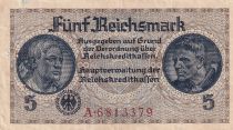 Germany 5 Reichsmark - ND (1940-1945) - Serial A - P.R.138