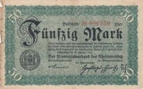 Germany 50 Mark - State of Dusseldorf - 1918 - Number 696338