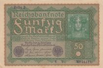 Germany 50 Mark Head of woman - 1919 - Reihe 2 - VF