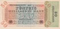 Germany 50 Milliarden Mark  - Reichsbanknote 1923 - Serial UB 20 - * 095620