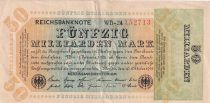 Germany 50 Milliarden Mark  - Reichsbanknote 1923 - Serial WB-24