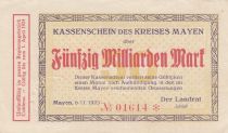 Germany 50 milliarden mark - Mayenne state - Number 01614 - 1923