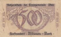 Germany 500 millionen Mark - City of Pfalz - Number 892454 - 1923