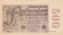 Germany 500 millionen Mark - Reichsbanknote - Serial MV-11 - 1923