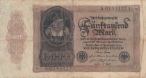 Germany 5000 mark - Reichsbanknote - Chamberlain H. Urmiller - Serial A.01 - 1922