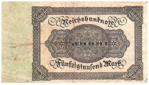 Germany 50000 Mark Burgermaster Brauweiler - 1922 Serial 1M.