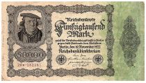 Germany 50000 Mark Burgermaster Brauweiler - 1922 Serial 20.P