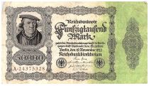 Germany 50000 Mark Burgermaster Brauweiler - 1922 Serial A