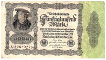 Germany 50000 Mark Burgermaster Brauweiler - 1922 Serial A