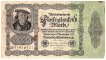 Germany 50000 Mark Burgermaster Brauweiler - 1922 Serial B