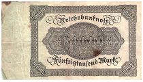 Germany 50000 Mark Burgermaster Brauweiler - 1922 Serial B