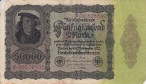 Germany 50000 Mark Burgermaster Brauweiler - 1922 Serial F.00