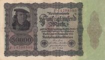 Germany 50000 Mark Burgermaster Brauweiler - 1922 Serial F.14