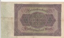 Germany 50000 Mark Burgermaster Brauweiler - 1922 Serial F.14