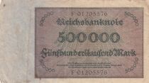 Germany 500000 Mark - Man with Jacobite cap - 1923 - Serial F - P.88a