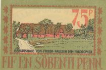 Germany 75 Pfenning -  Lewwer - Langenhorn - 1922