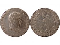 Germany Allemagne, Royaume De Westphalie, Jérôme Bonaparte - 2/3 Thaler Argent - 1813 C Clausthal